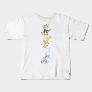 Watercolor kittens cat kitties Kids T-Shirt